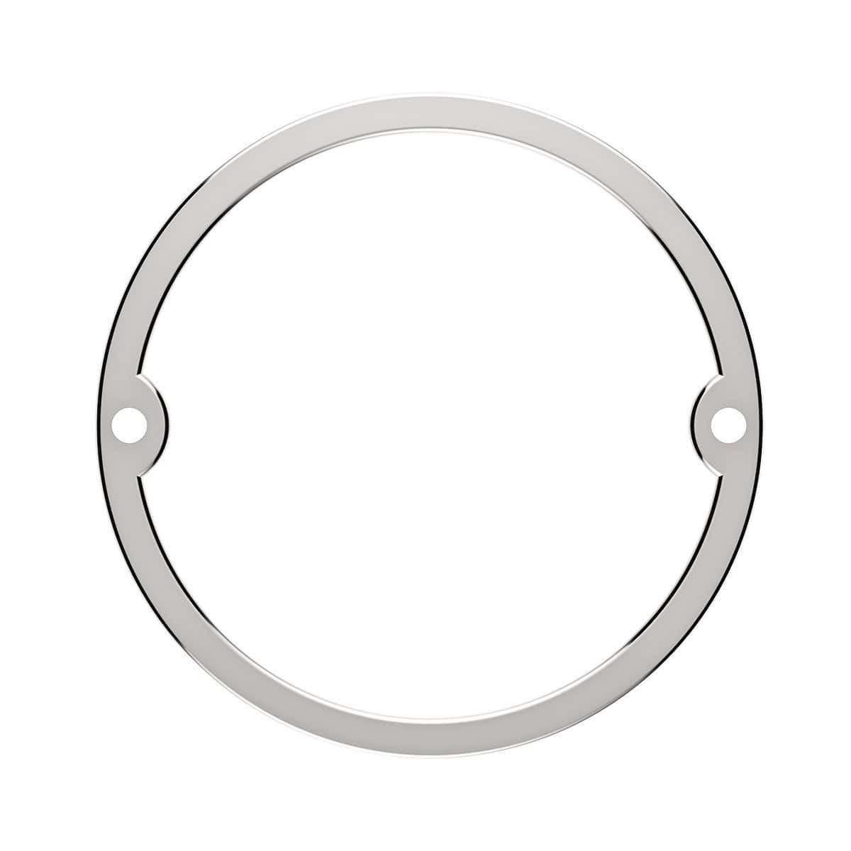 Stainless Steel Low Profile Cab Light Bezel