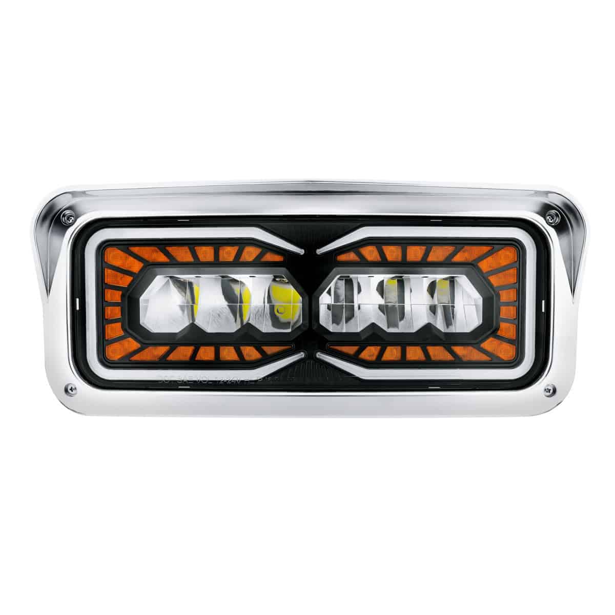 High Power 9 LED Headlight With LED Turn Signal & Position Light