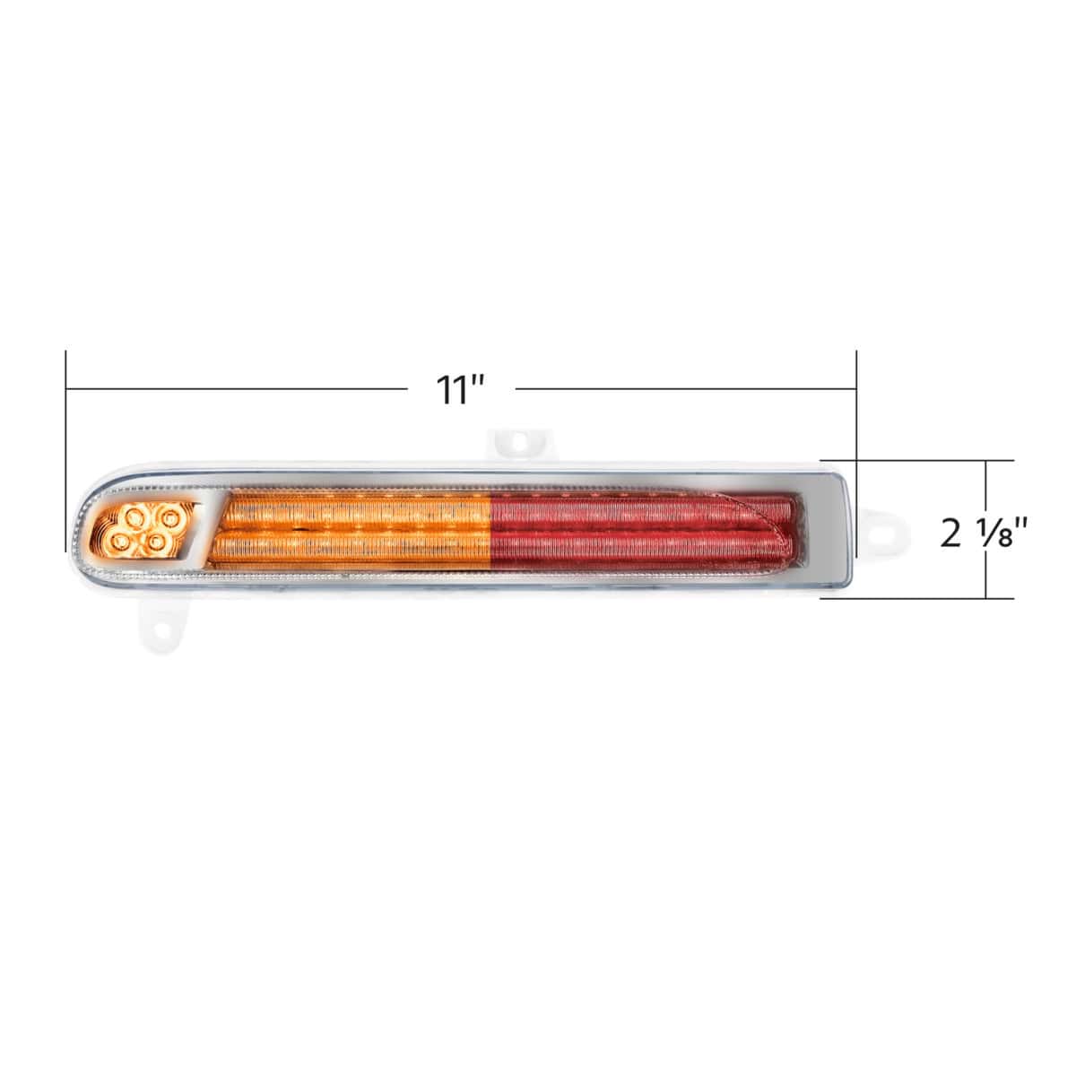 Double Fury 78 Led Turn Signal Light For 2008-2024 Peterbilt 389-Amber &Amp; Red 8 Double Fury 78 LED Turn Signal Light For 2008-2024 Peterbilt 389