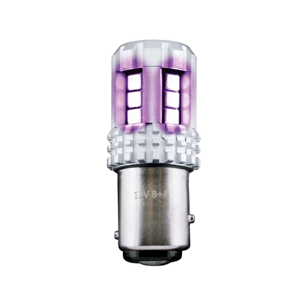 360-Degree Double Fury High Power 18 Led 1157 Bulb-Amber &Amp; Purple Led 3 Double Fury High Power 18 LED 1157 Bulb