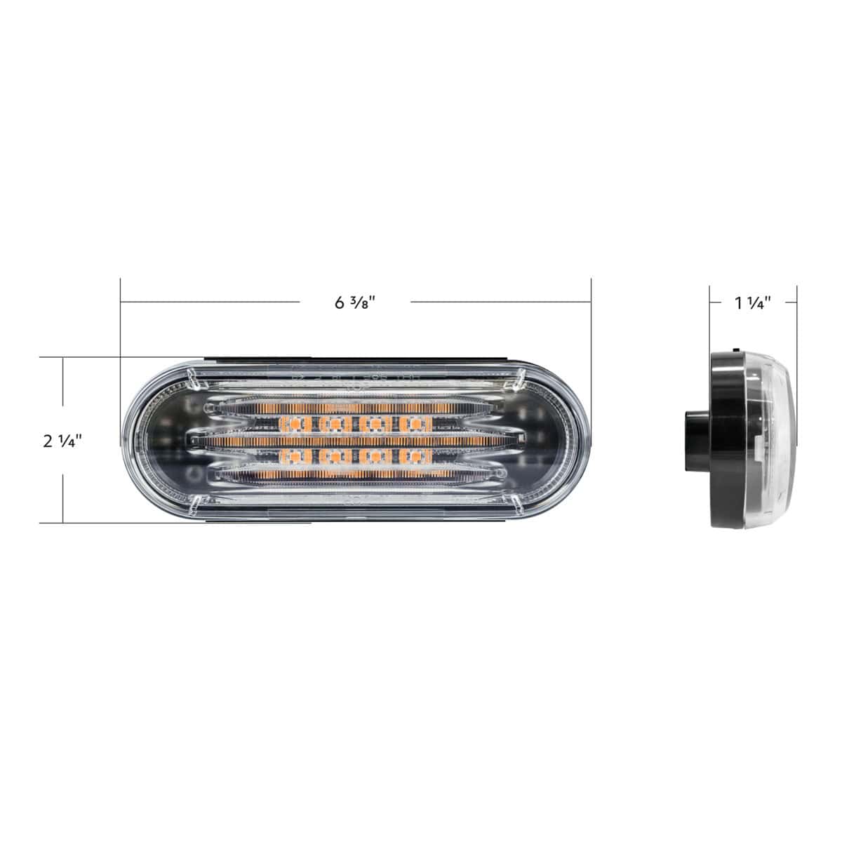 Saber 32 Led 6&Quot; Oval Turn Signal Light 8 Saber 32 LED 6" Oval Turn Signal Light