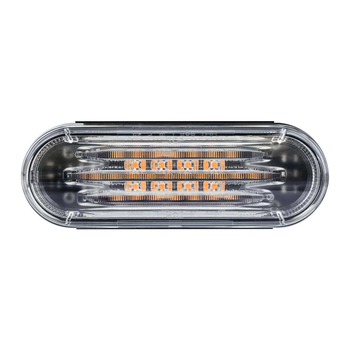Saber 42 LED 6" Oval Light (Back-Up)-White LED/Clear Lens