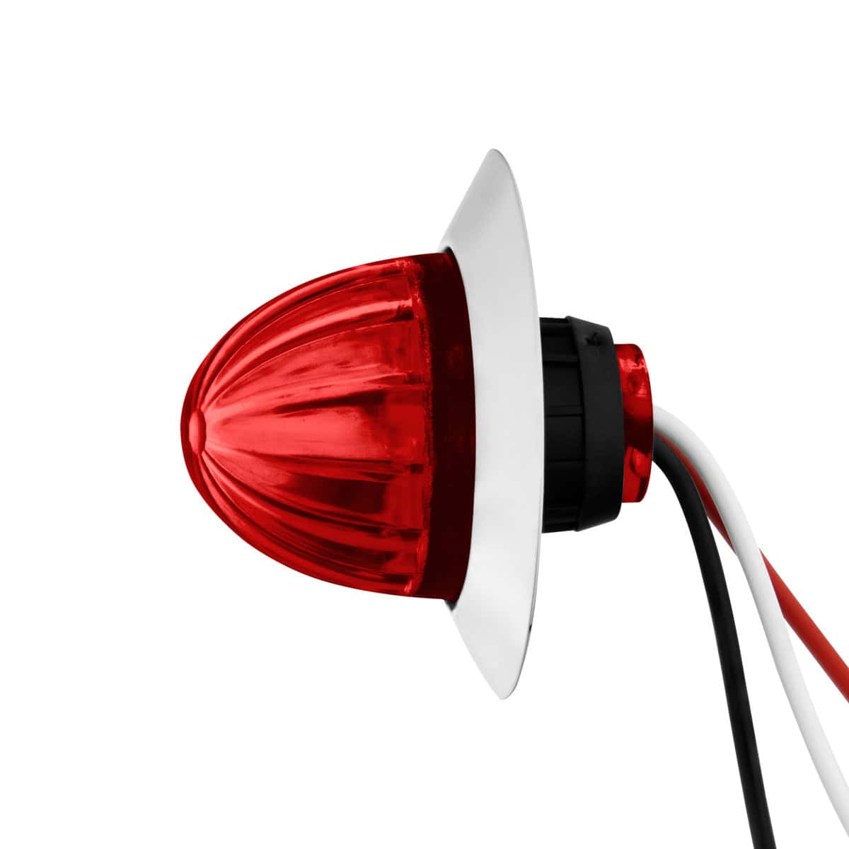 6 Led Dual Function Watermelon Light W/Stainless Steel Bezel - Red 4 6 LED Dual Function Watermelon Light w/Stainless Steel Bezel - Red