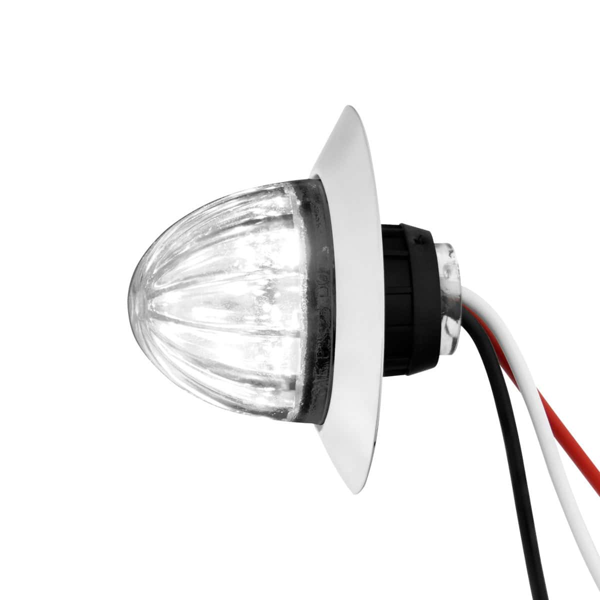 6 Led Dual Function Watermelon Light W/Stainless Steel Bezel - White 3 6 LED Dual Function Watermelon Light w/Stainless Steel Bezel - White