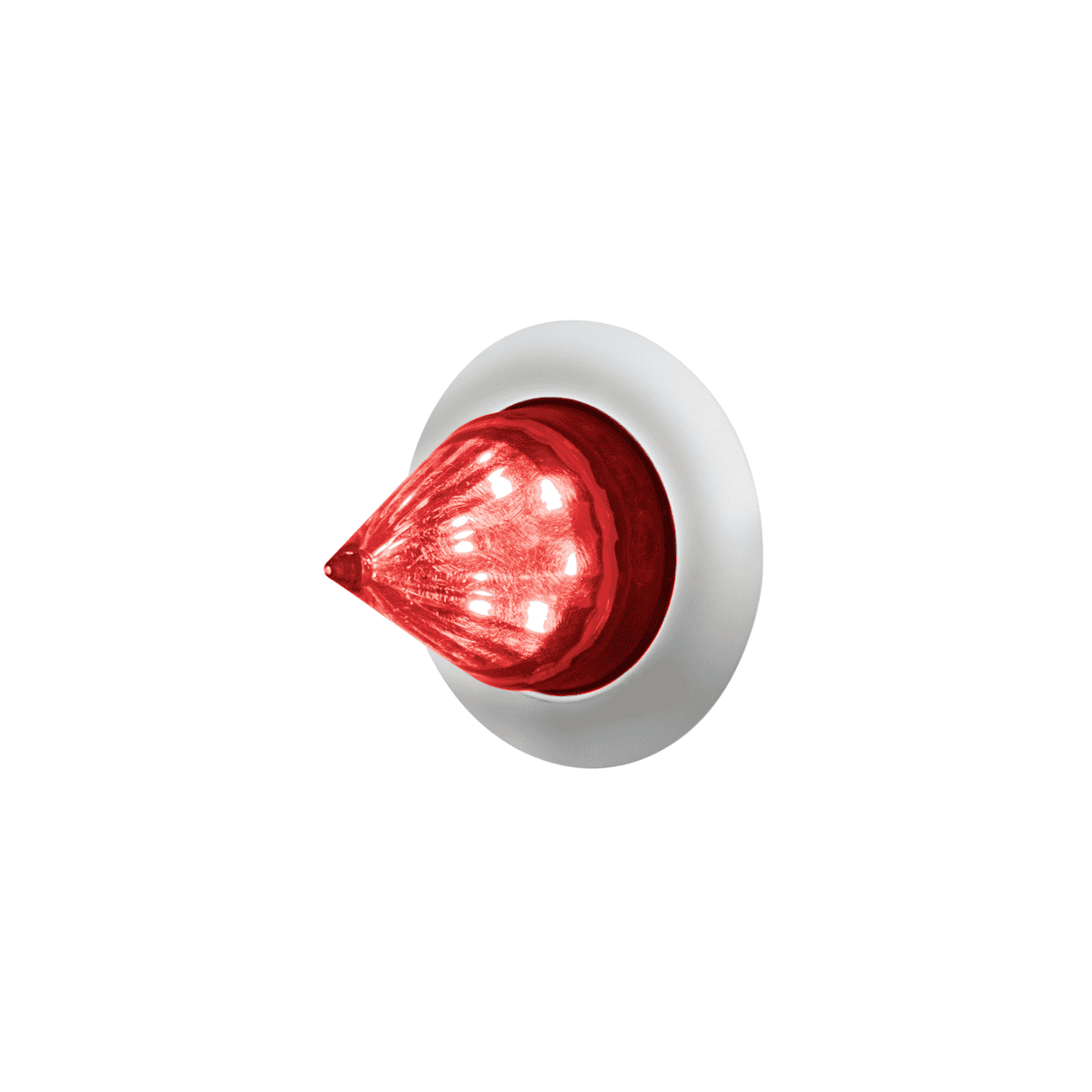 6 LED Dual Function Mini Spike Light w/SS Bezel – Red