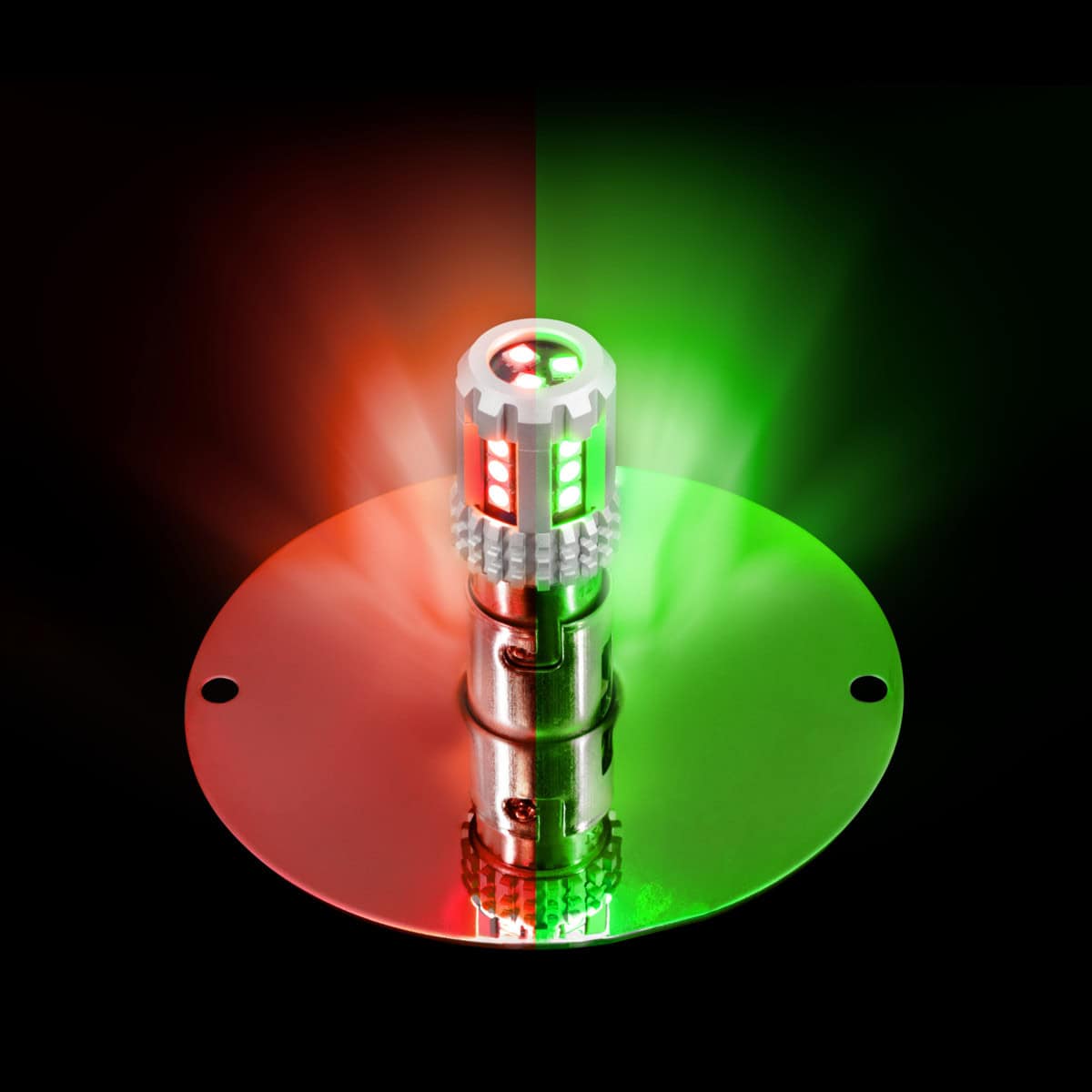 360-Degree Double Fury Led Bulb Glass Watermelon Flush Mount Kit-Red/Green 11 360-Degree Double Fury LED Bulb Glass Watermelon Flush Mount Kit-Red/Green