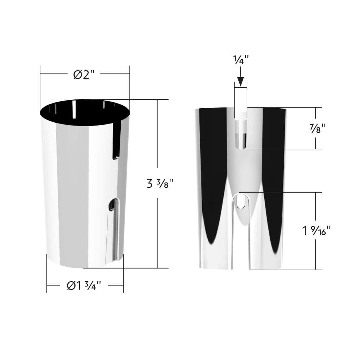 Plastic Lower Gearshift Knob Cover - Chrome 4 Plastic Lower Gearshift Knob Cover - Chrome
