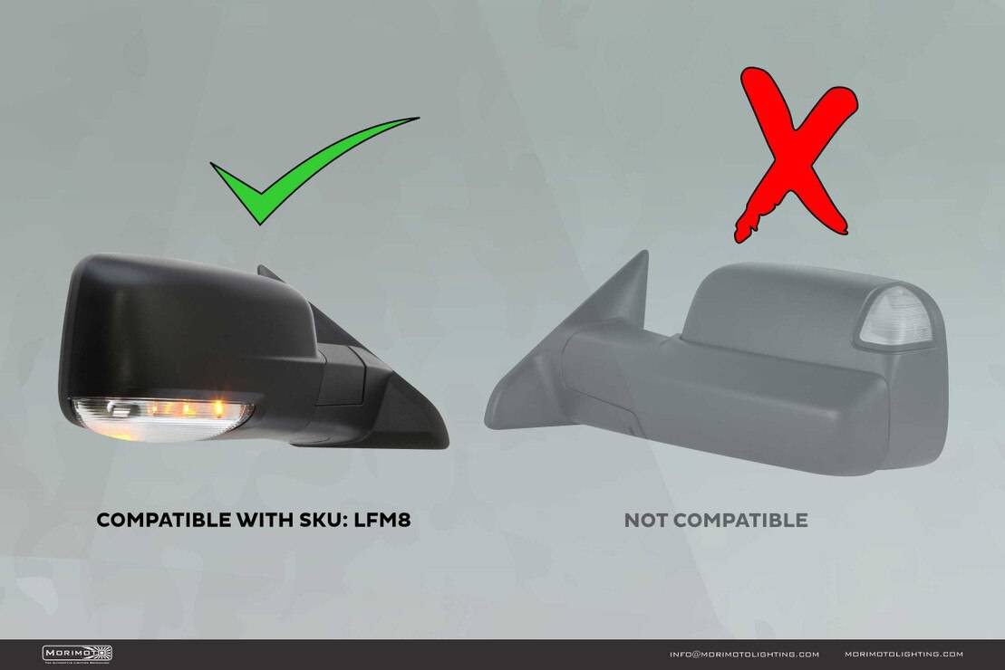 Morimoto Dodge Ram (09-18) Xb Led Mirror Lights (Underside) 5 Morimoto Dodge Ram (09-18) XB LED Mirror Lights (Underside)