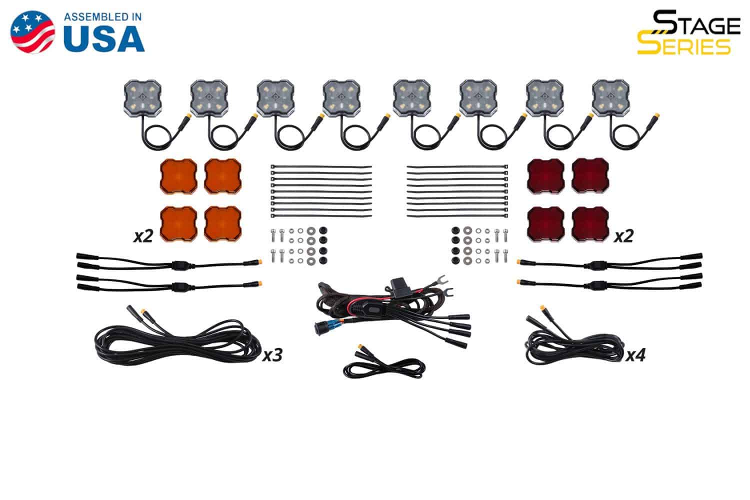 Diode Dynamics Stage Series Single-Color Led Rock Light Kit (8-Pack) 4 Diode Dynamics Stage Series Single-Color LED Rock Light Kit (8-pack)