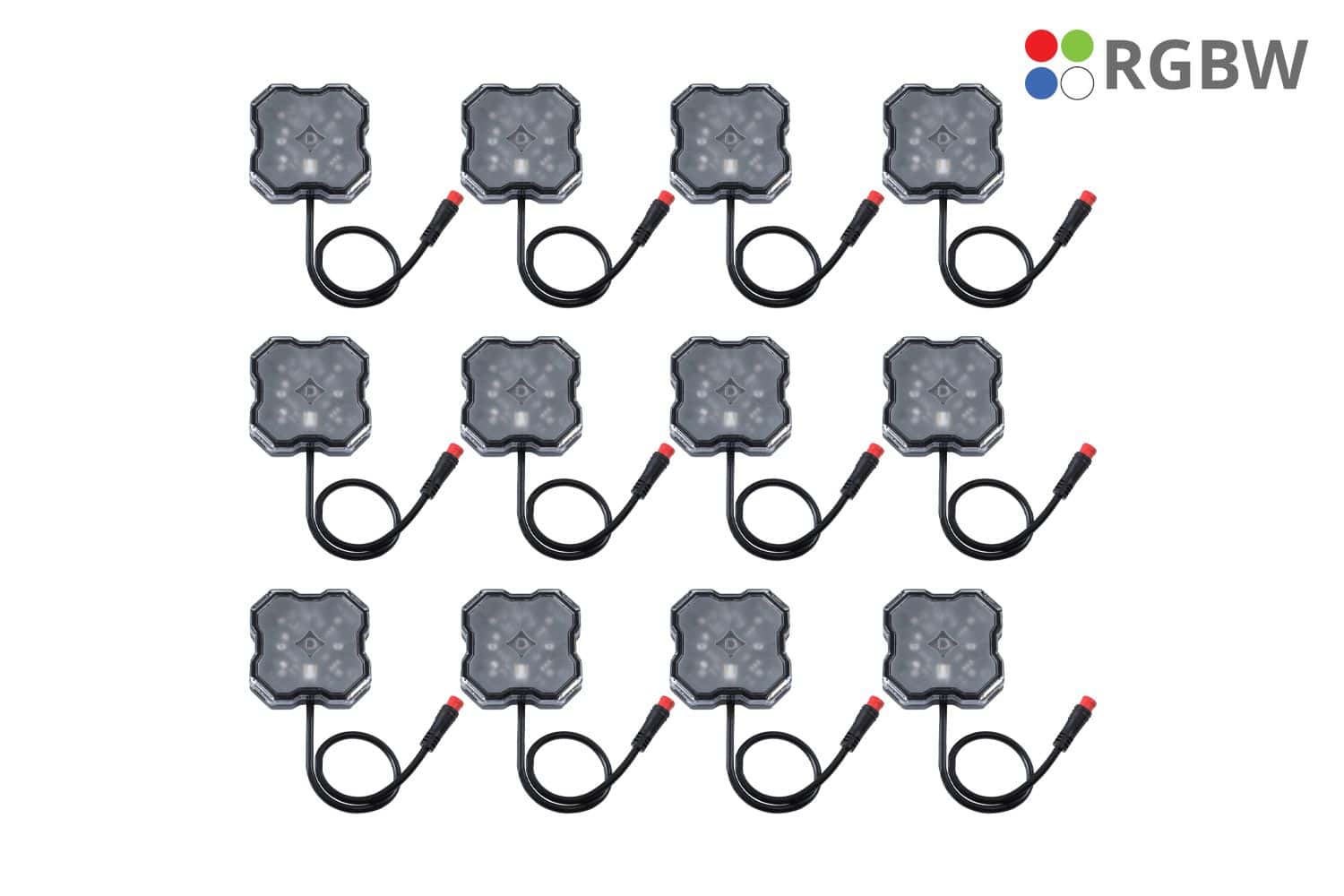 Diode Dynamics Stage Series RGBW LED Rock Light Kit (12-pack)