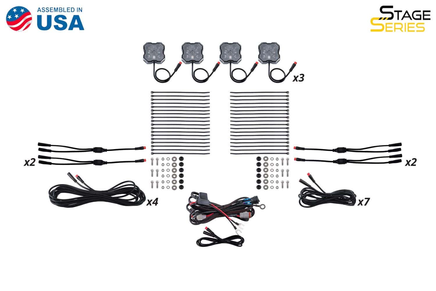 Diode Dynamics Stage Series Rgbw Led Rock Light Kit (12-Pack) 4 Diode Dynamics Stage Series RGBW LED Rock Light Kit (12-pack)