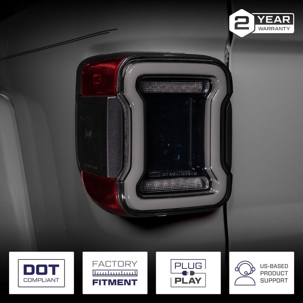 Form Lighting 2020-2026 Jeep Gladiator Led Tail Lights (Pair) 6 2020-2026 Jeep Gladiator LED Tail Lights (pair)