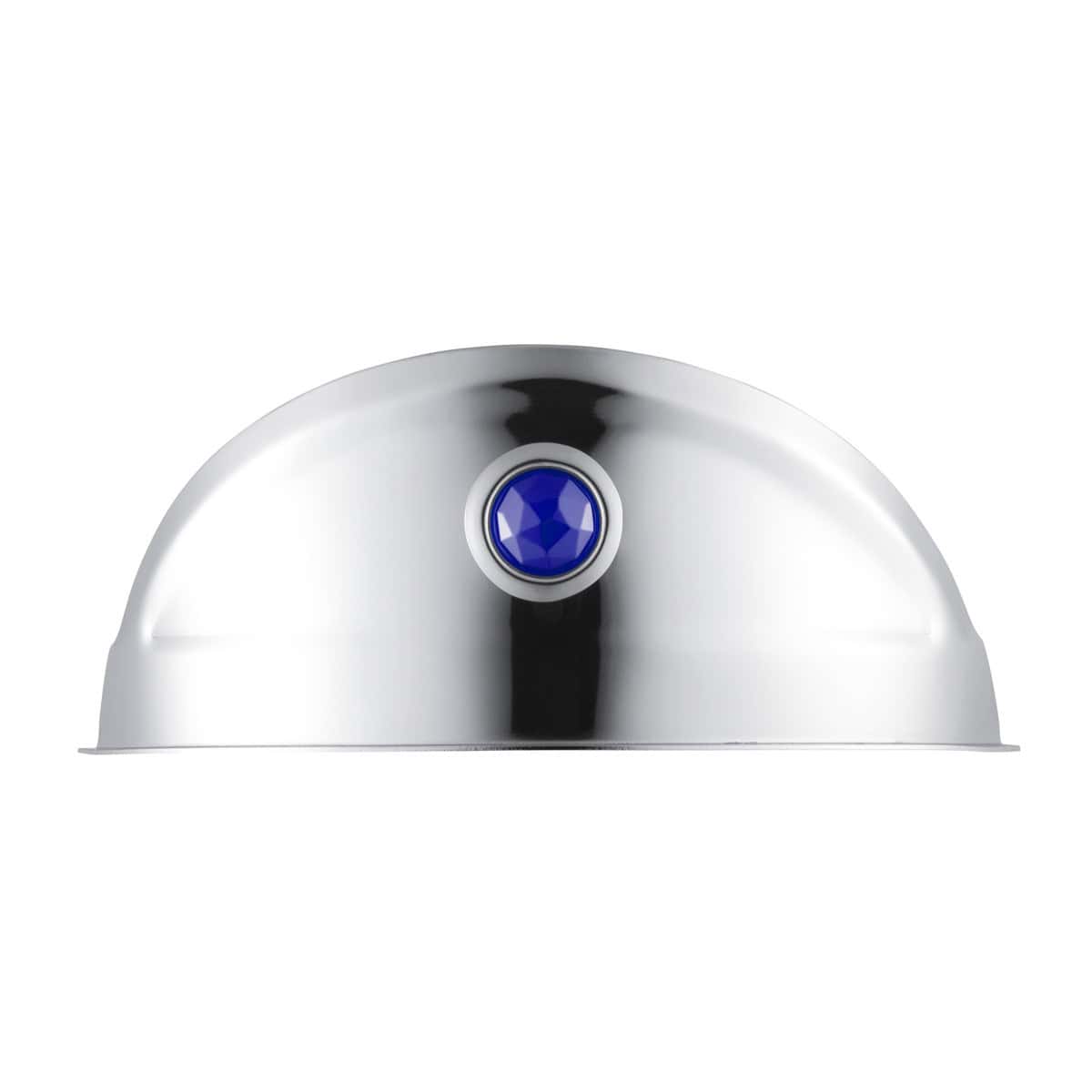 304 Stainless Steel 7" Headlight Visor with Blue Dot