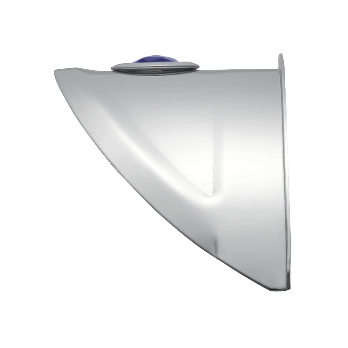 304 Stainless Steel 7&Quot; Headlight Visor With Blue Dot 3 304 Stainless Steel 7" Headlight Visor with Blue Dot