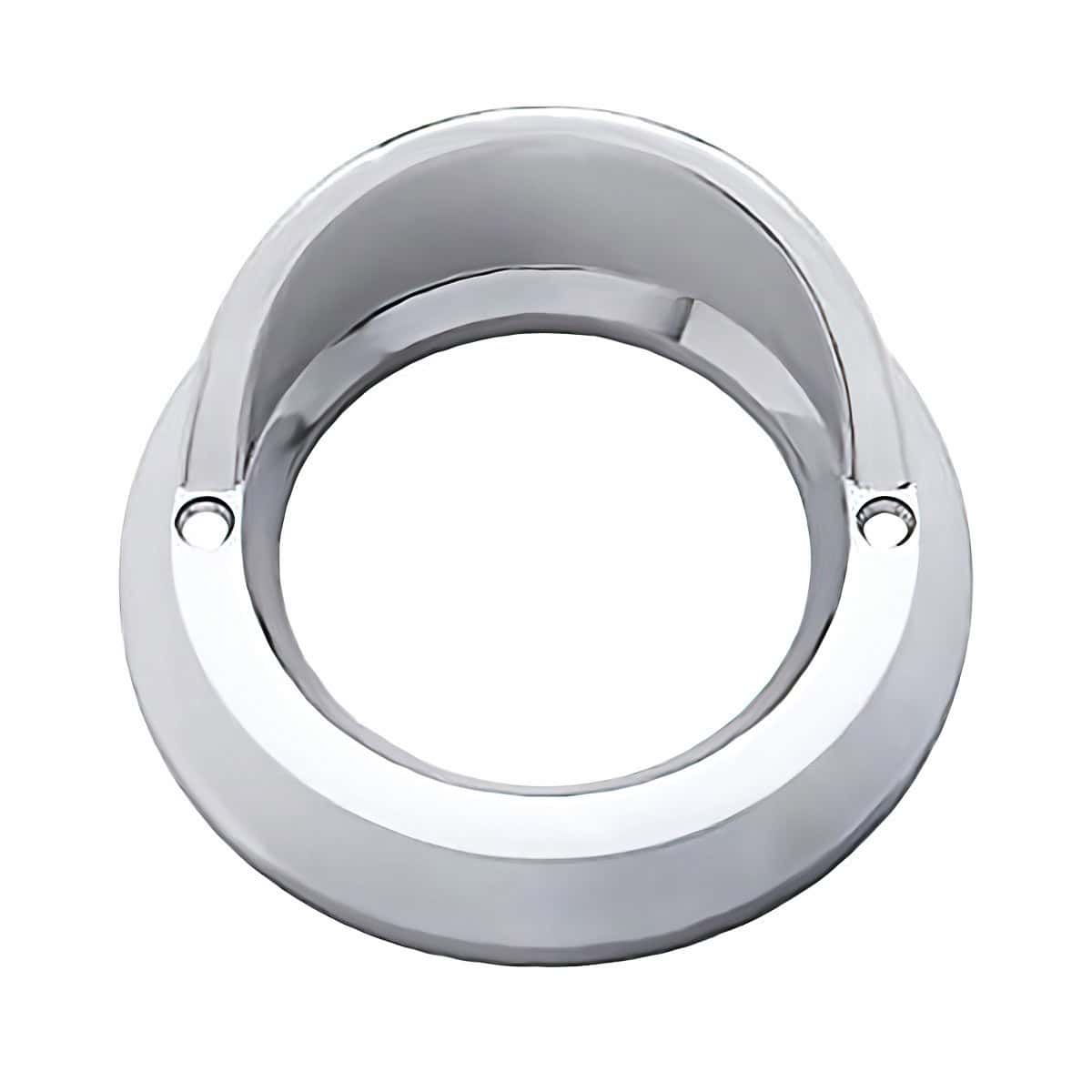 2" Chrome Light Bezel with Visor