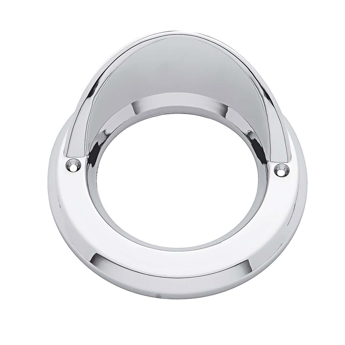 2.5&Quot; Chrome Light Bezel With Visor 3 2.5" Chrome Light Bezel with Visor