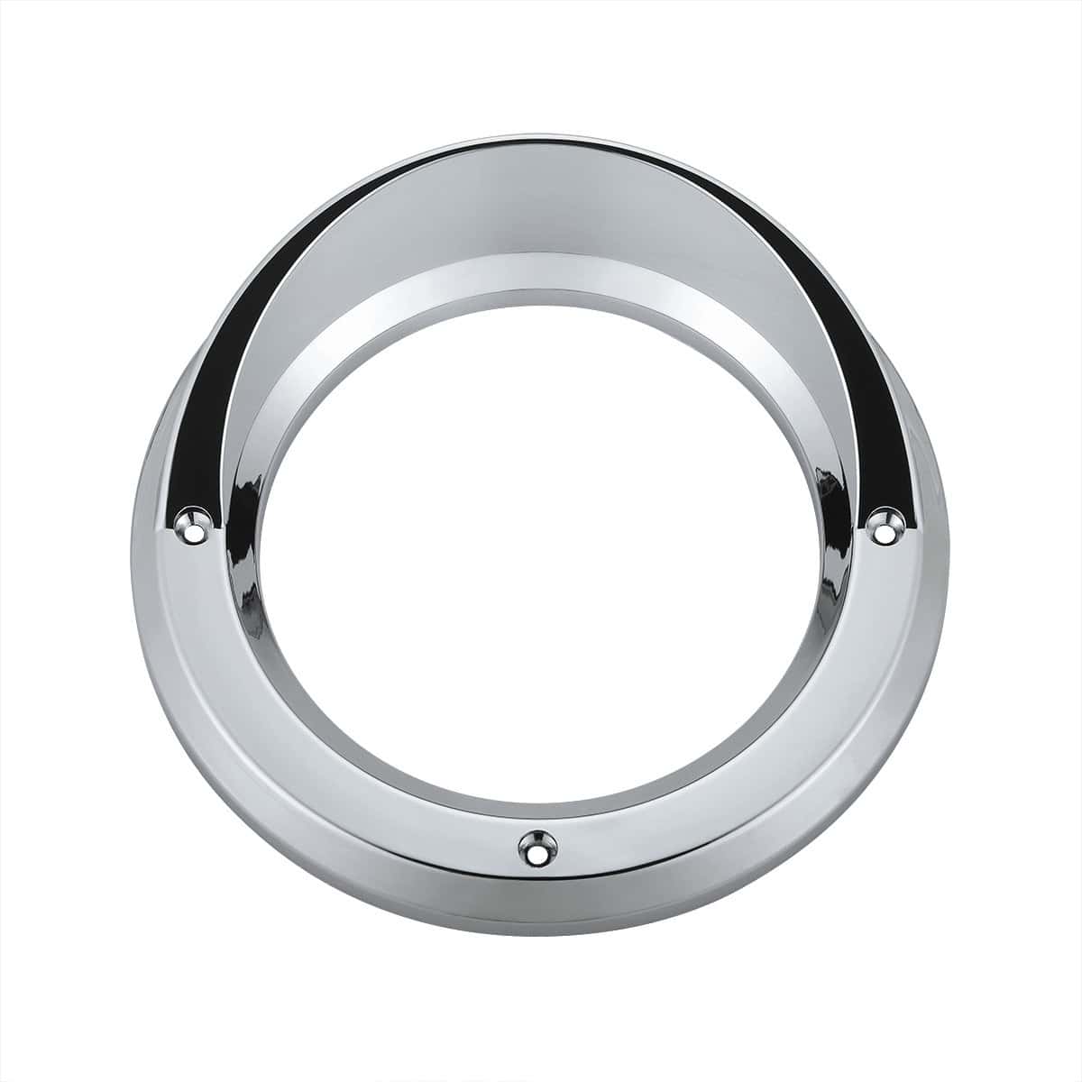 4" Chrome Light Bezel with Visor