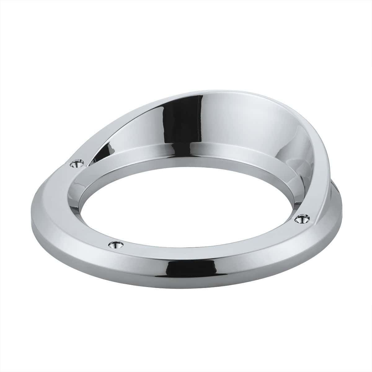 4" Chrome Light Bezel with Visor