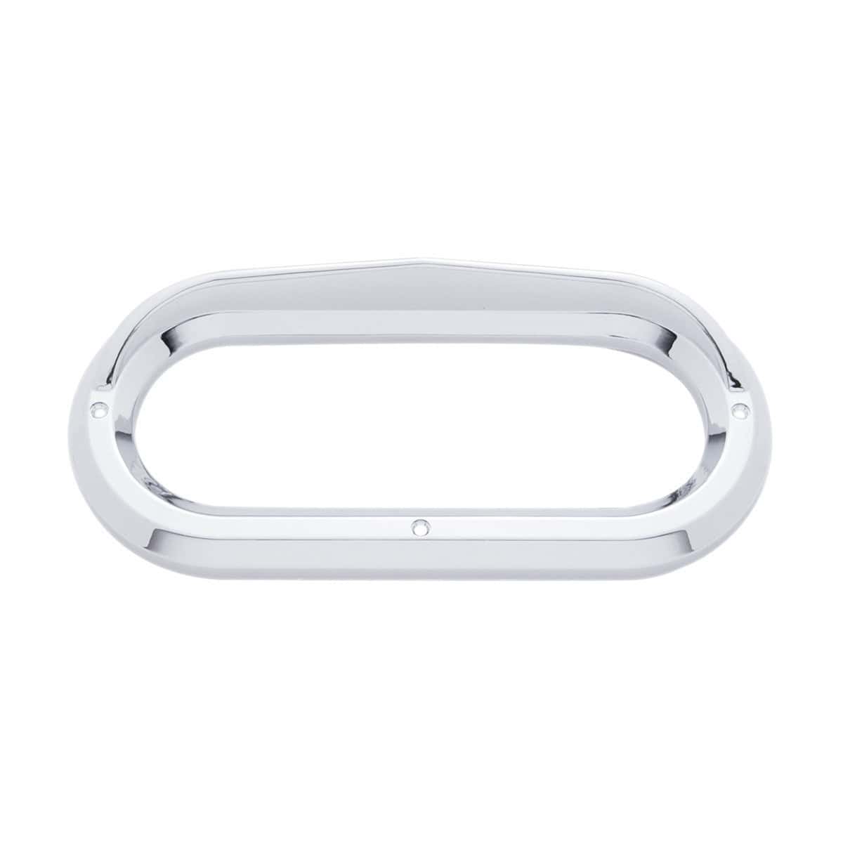 Oval Chrome Light Bezel with Visor