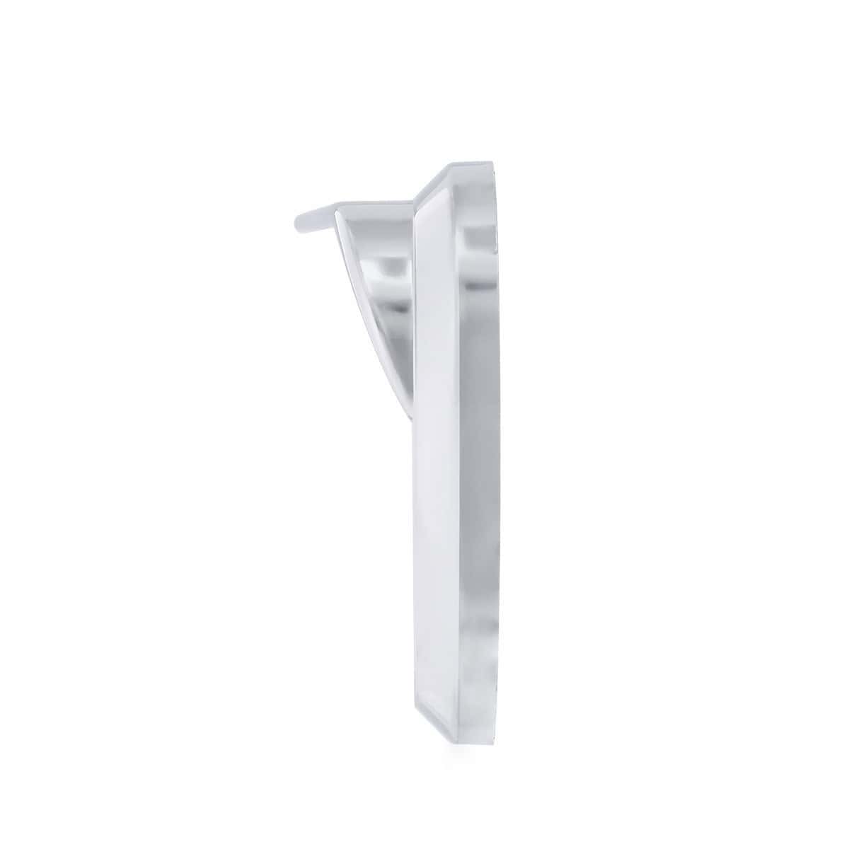Oval Chrome Light Bezel With Visor 3 Oval Chrome Light Bezel with Visor