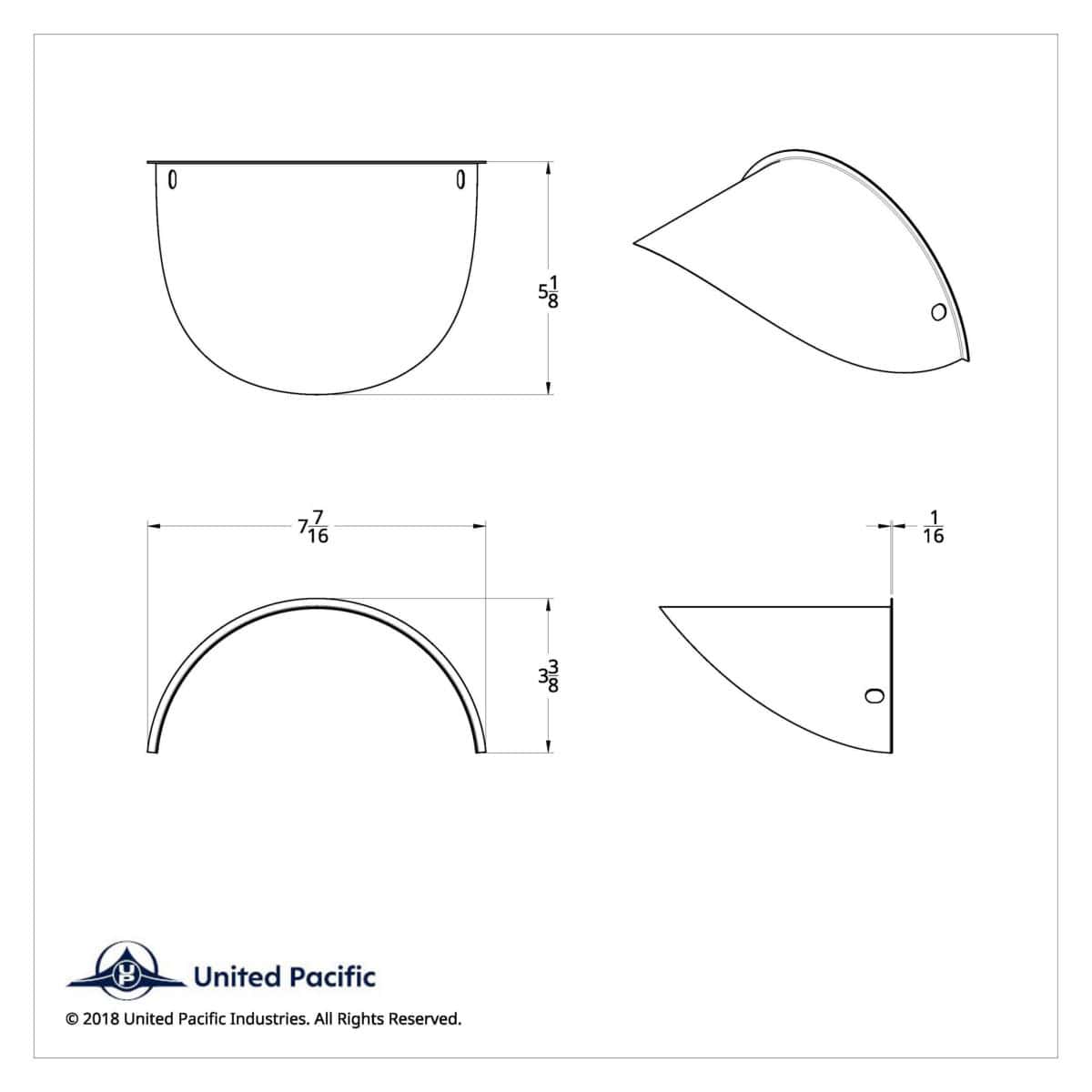Stainless Steel Extended Style Visor For 7&Quot; Headlights 4 Stainless Steel Extended Style Visor for 7" Headlights