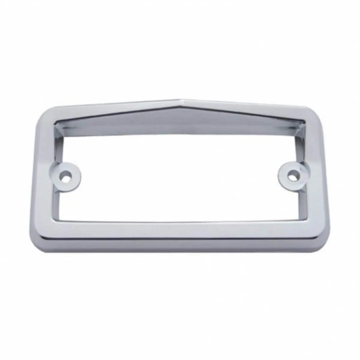 Chrome Rectangular Visor Light Bezel