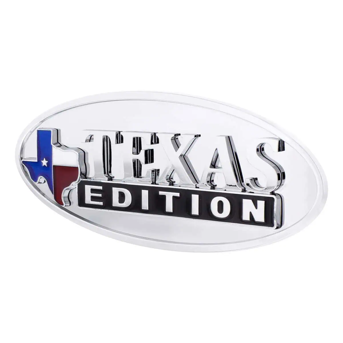 Chrome Die-Cast Oval Emblem – “Texas Edition” For Peterbilt