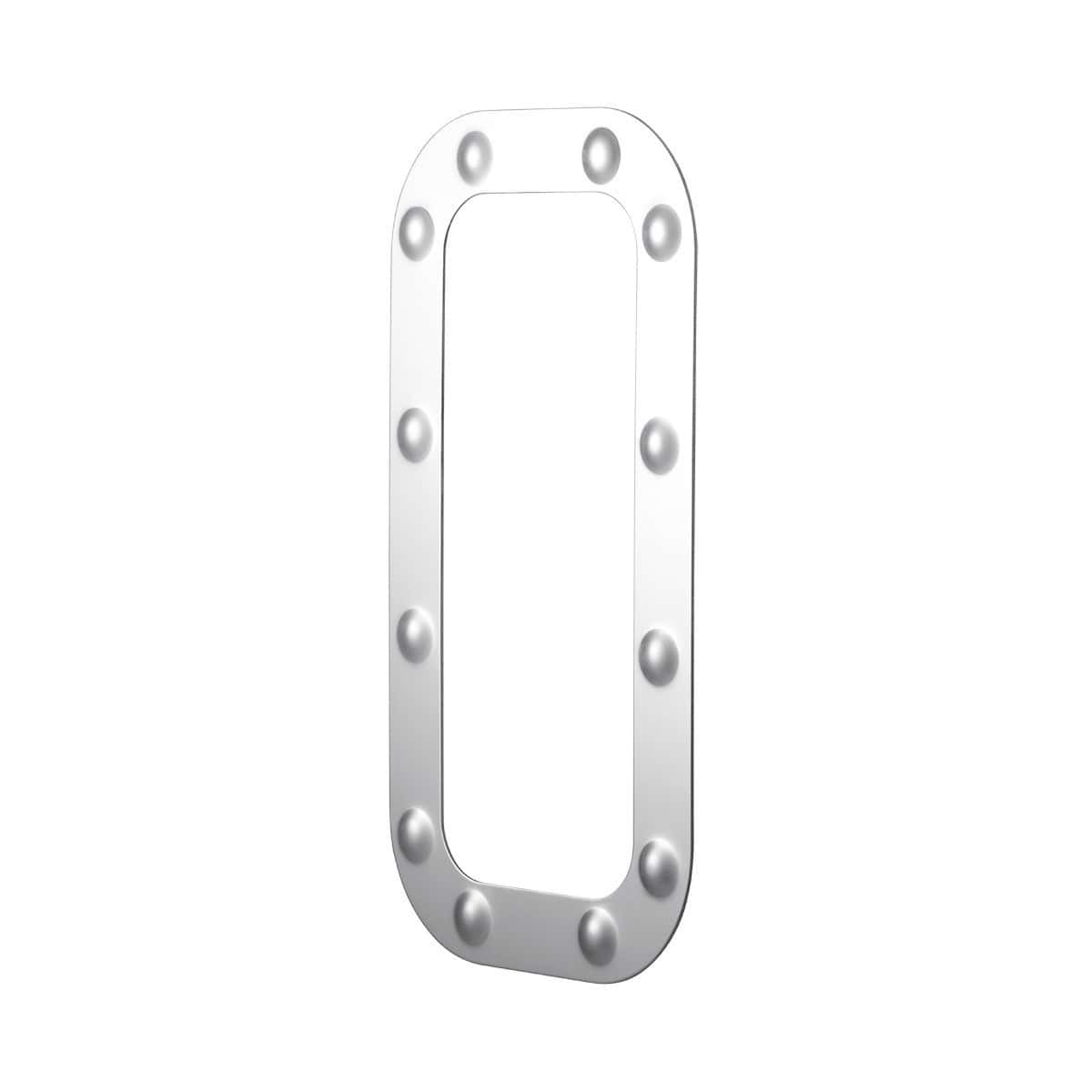 Peterbilt Stainless Steel Dimpled Vent Door Trim (Pair) – Polished 304 Stainless 3 Peterbilt Stainless Steel Dimpled Vent Door Trim (Pair) – Polished 304 Stainless