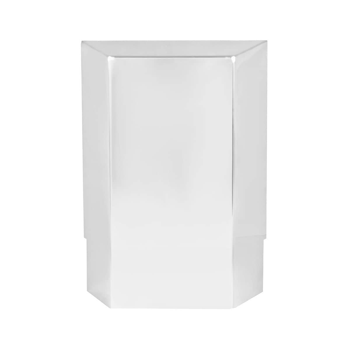 Stainless Steel Peterbilt Sleeper Shock Cover – Polished 304 Stainless (Adhesive Mount)