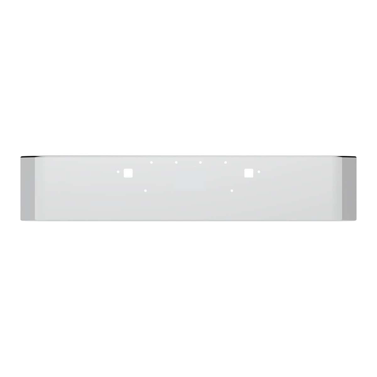 Ss Clad Aluminum Bumper For 2008–2023 Peterbilt 389 – Curved Ends 3 SS Clad Aluminum Bumper For 2008–2023 Peterbilt 389 – Curved Ends