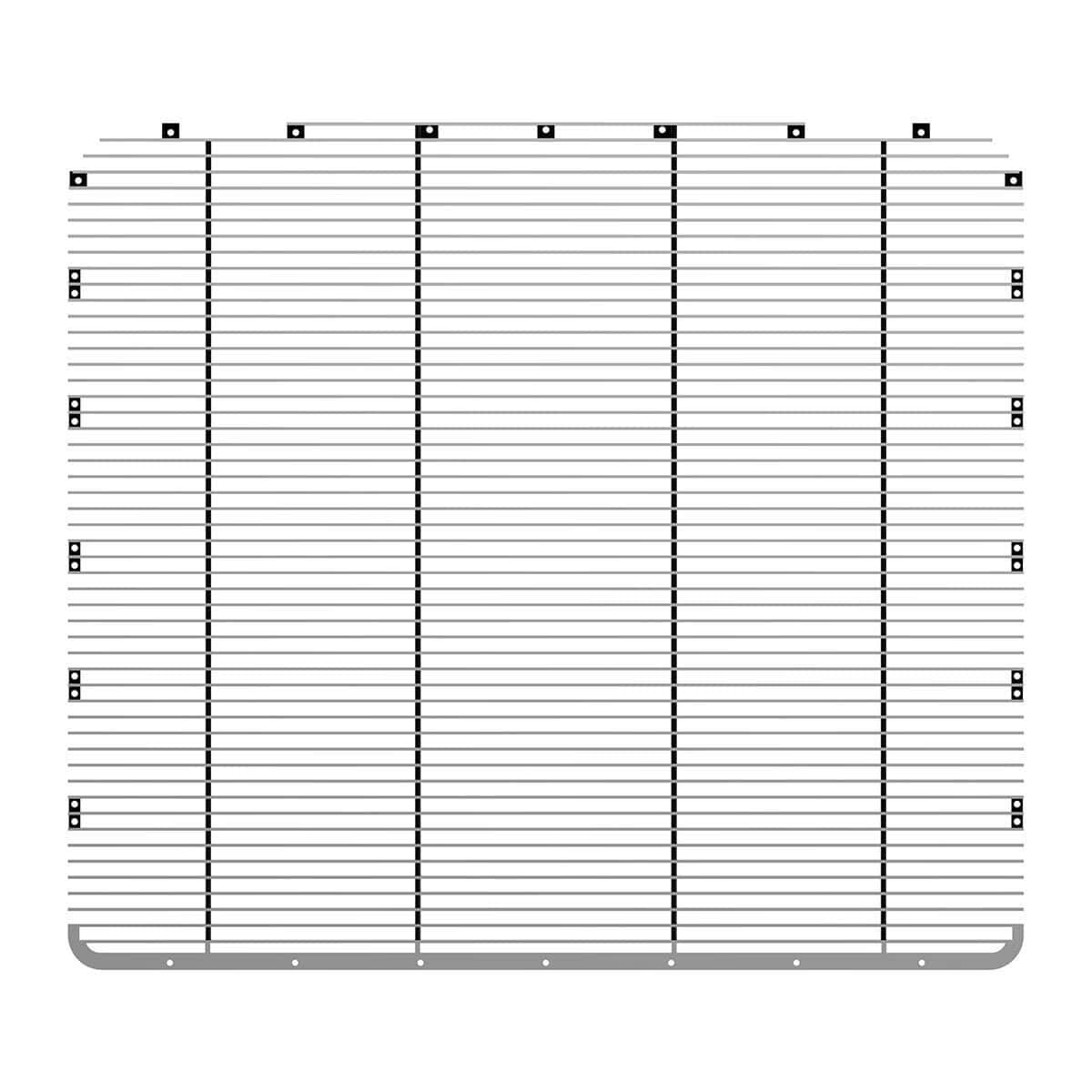 Aluminum Billet Style Grille Insert With Horizontal Bars For Peterbilt 389 (2008–2021)