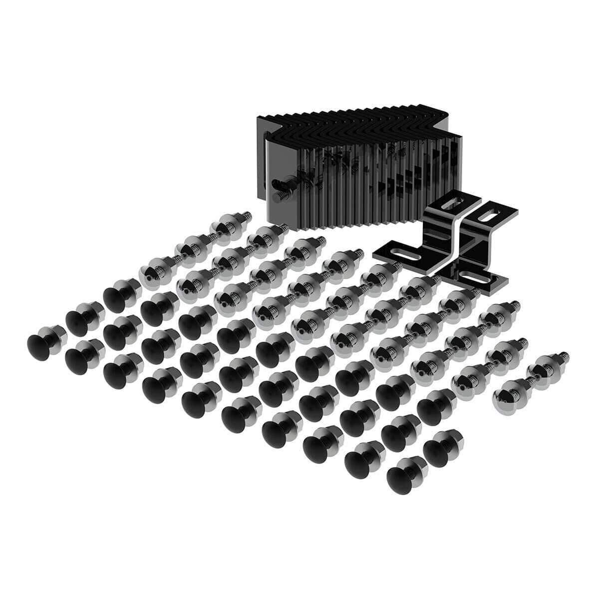 Aluminum Billet Style Grille Insert With Horizontal Bars For Peterbilt 389 (2008–2021) 5 Aluminum Billet Style Grille Insert With Horizontal Bars For Peterbilt 389 (2008–2021)
