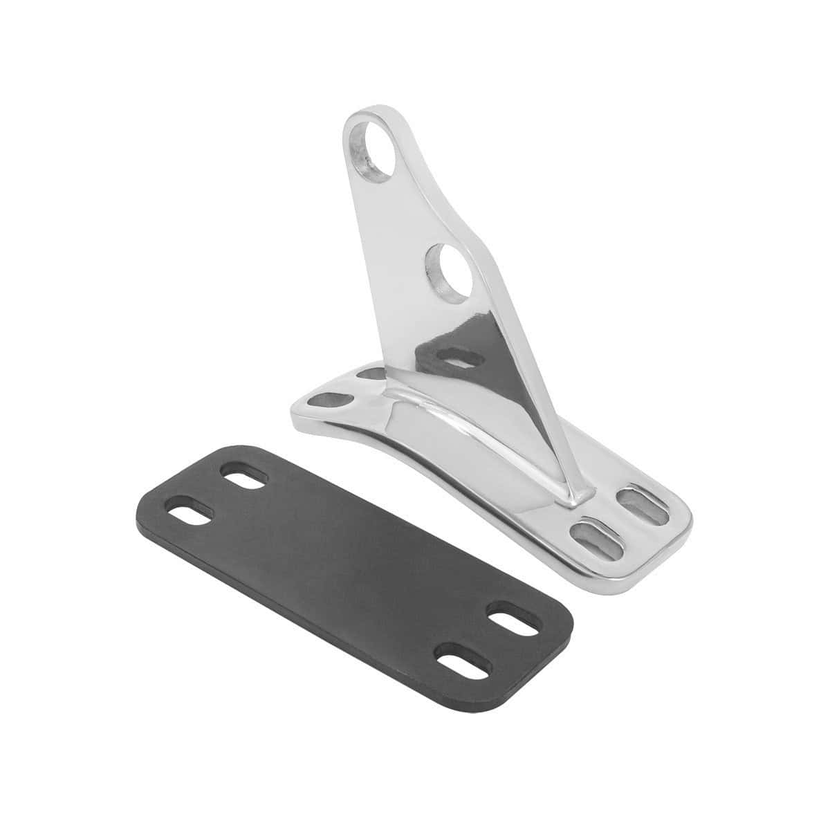 Stainless Steel Competition Series Angled Exhaust Bracket For Peterbilt 3 Stainless Steel Competition Series Angled Exhaust Bracket For Peterbilt
