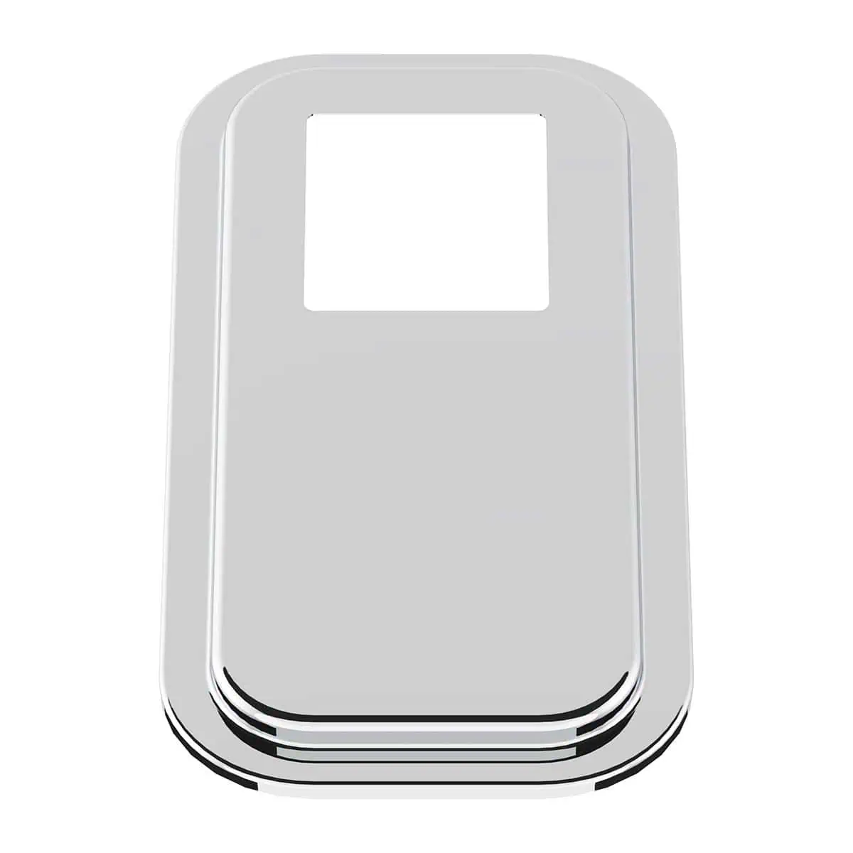 Peterbilt Stainless Steel Shift Plate Cover – Extended Hood (Polished 304 Stainless)