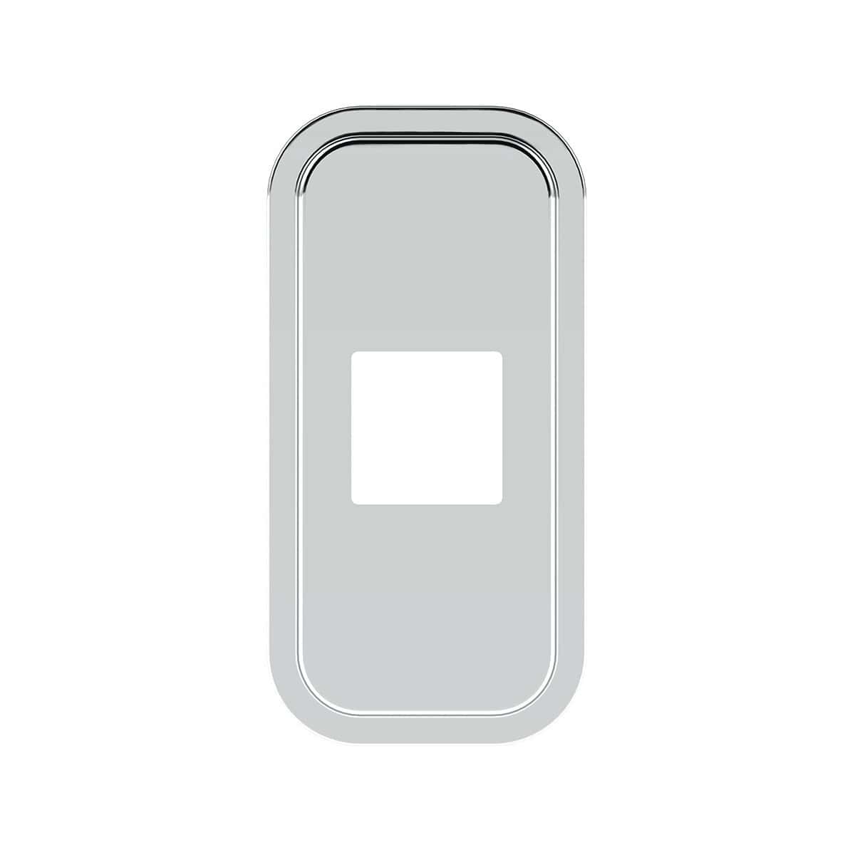 Peterbilt Stainless Steel Shift Plate Cover – 4-7/8" x 4-13/16" Opening (Polished 304 Stainless)