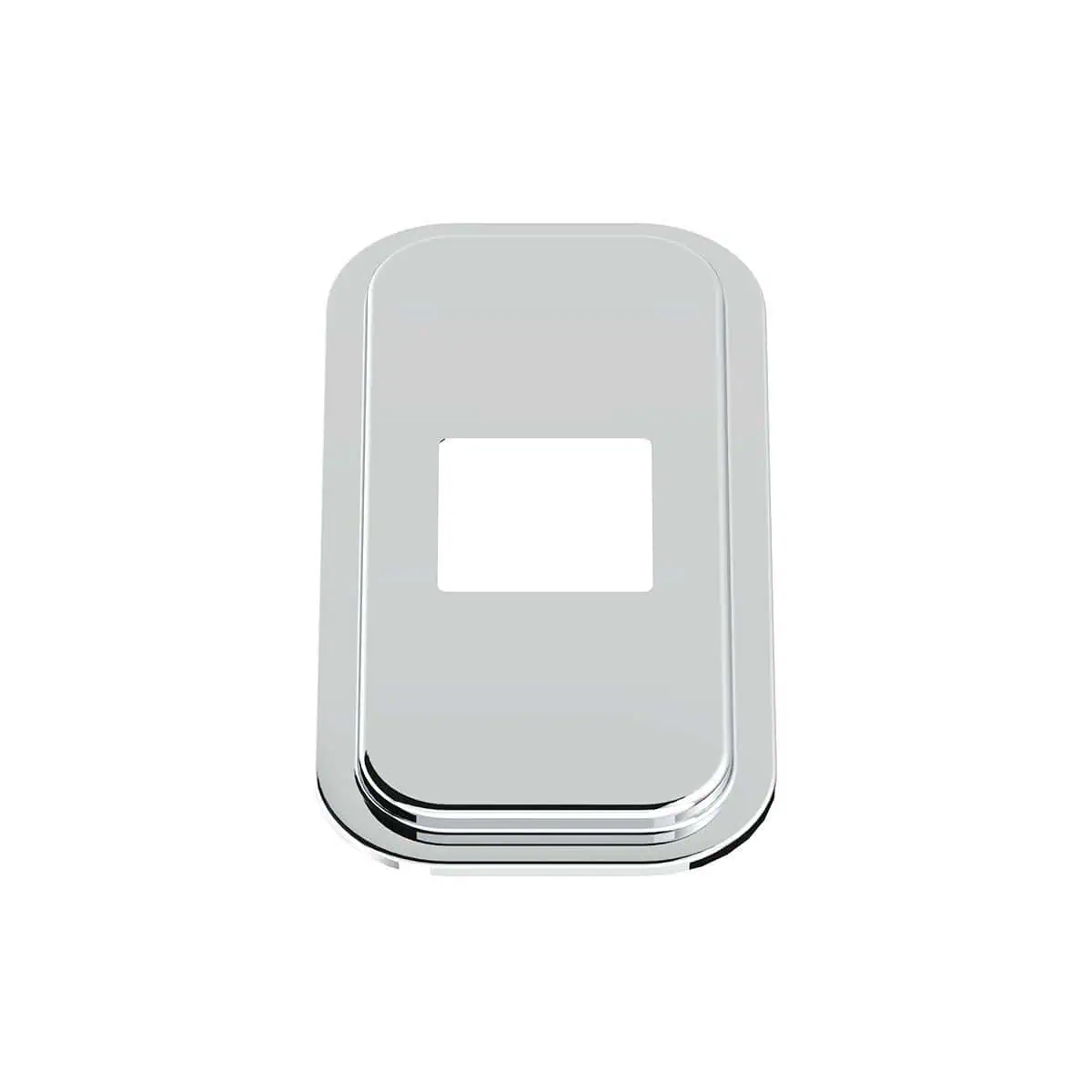 Peterbilt Stainless Steel Shift Plate Cover – 4-7/8" x 4-13/16" Opening (Polished 304 Stainless)