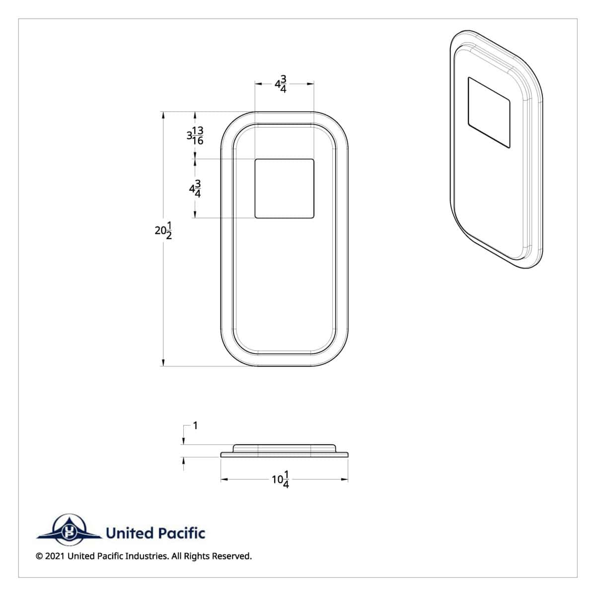 Peterbilt Stainless Steel Shift Plate Cover – 4-3/4&Quot; X 4-3/4&Quot; Opening (Polished 304 Stainless) 4 Peterbilt Stainless Steel Shift Plate Cover – 4-3/4" x 4-3/4" Opening (Polished 304 Stainless)