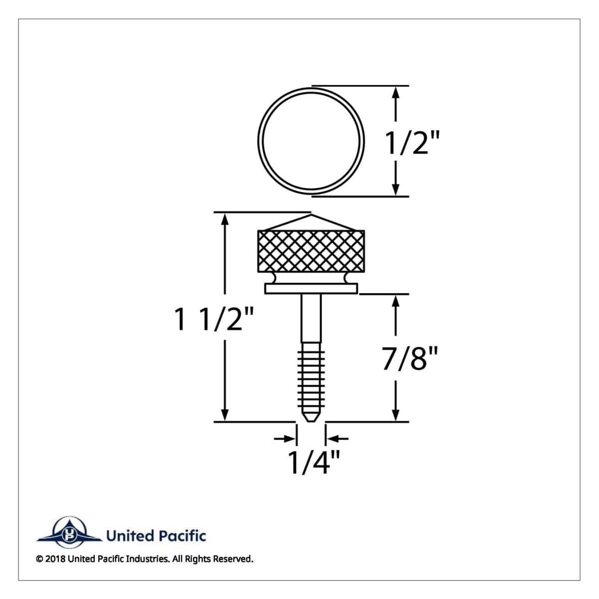 1/4&Quot;-20 Peterbilt Knurled Head Chrome Dash Screw W/Color Crystal (14-Pack) 7 1/4"-20 Peterbilt Knurled Head Chrome Dash Screw w/Color Crystal (14-pack)