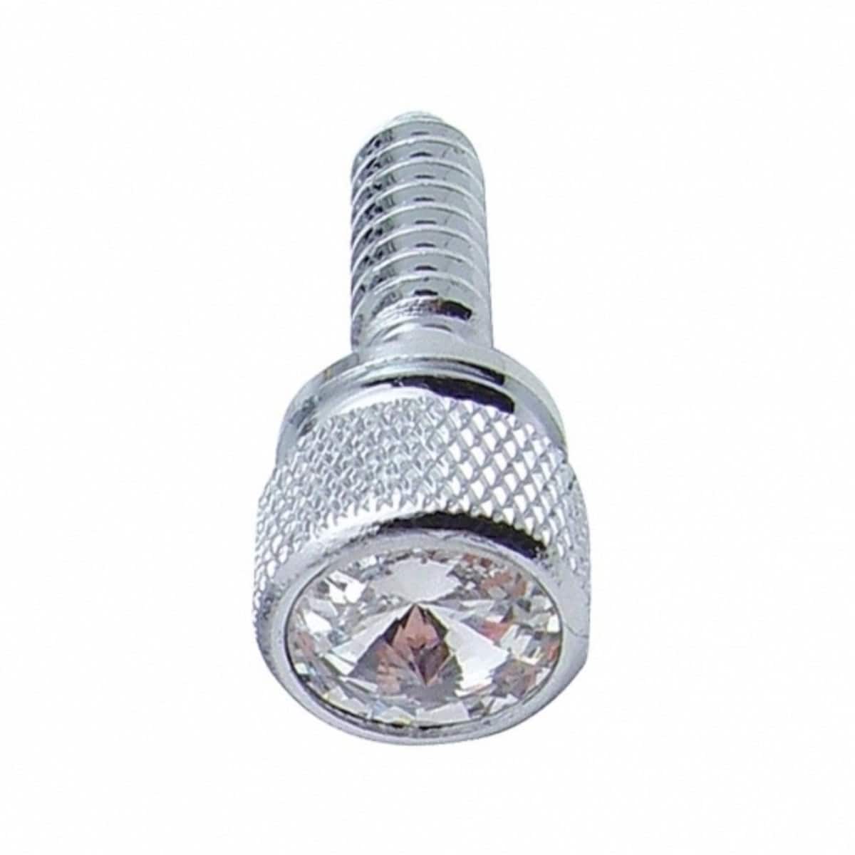 1/4&Quot;-20 Peterbilt Knurled Head Dash Screw W/Color Crystal (Bulk) 3 1/4"-20 Peterbilt Knurled Head Dash Screw w/Color Crystal (Bulk)