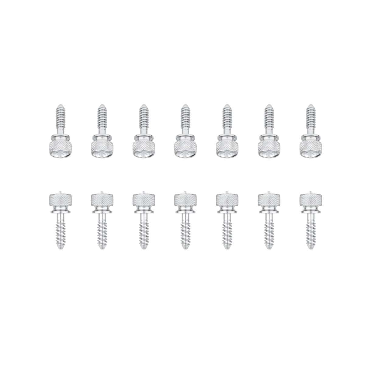 1/4&Quot;-20 Peterbilt Knurled Head Chrome Dash Screw W/Color Crystal (14-Pack) 5 1/4"-20 Peterbilt Knurled Head Chrome Dash Screw w/Color Crystal (14-pack)