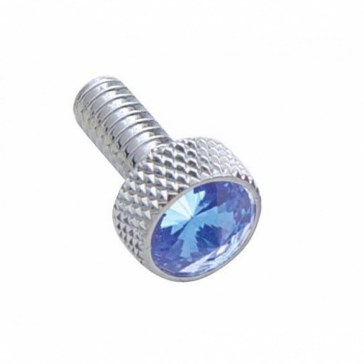 Peterbilt Chrome Dash Screws W/Color Crystal (2-Pack) 1 Peterbilt Chrome Dash Screws w/Color Crystal (2-Pack)