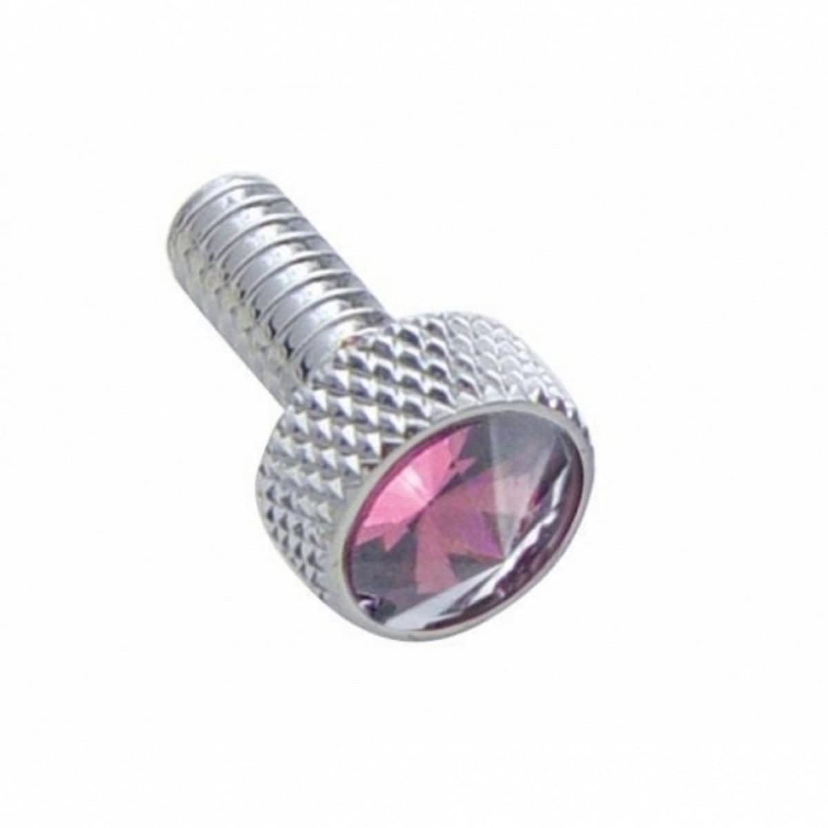 Peterbilt Chrome Dash Screws W/Color Crystal (2-Pack) 4 Peterbilt Chrome Dash Screws w/Color Crystal (2-Pack)