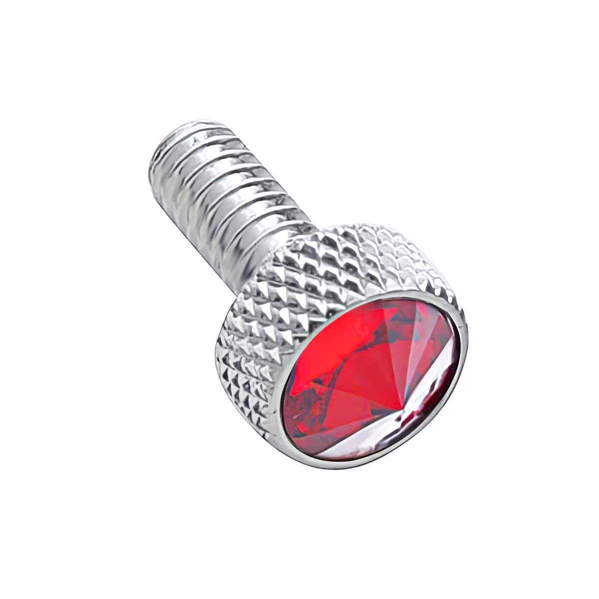 Peterbilt Chrome Dash Screws W/Color Crystal (2-Pack) 5 Peterbilt Chrome Dash Screws w/Color Crystal (2-Pack)