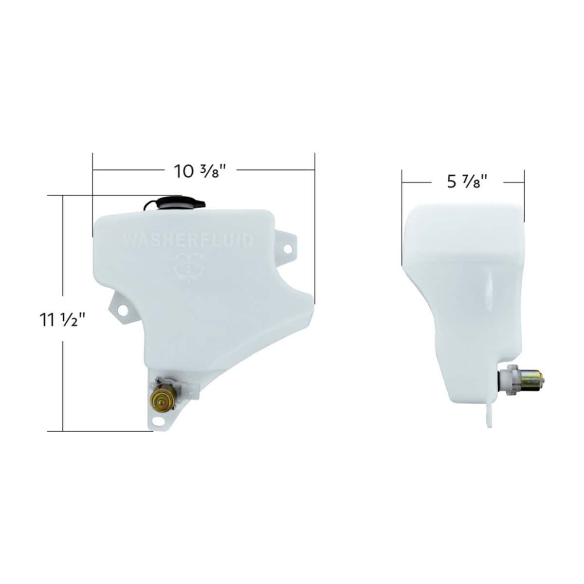 Washer Fluid Reservoir For 2007–2019 Peterbilt 389