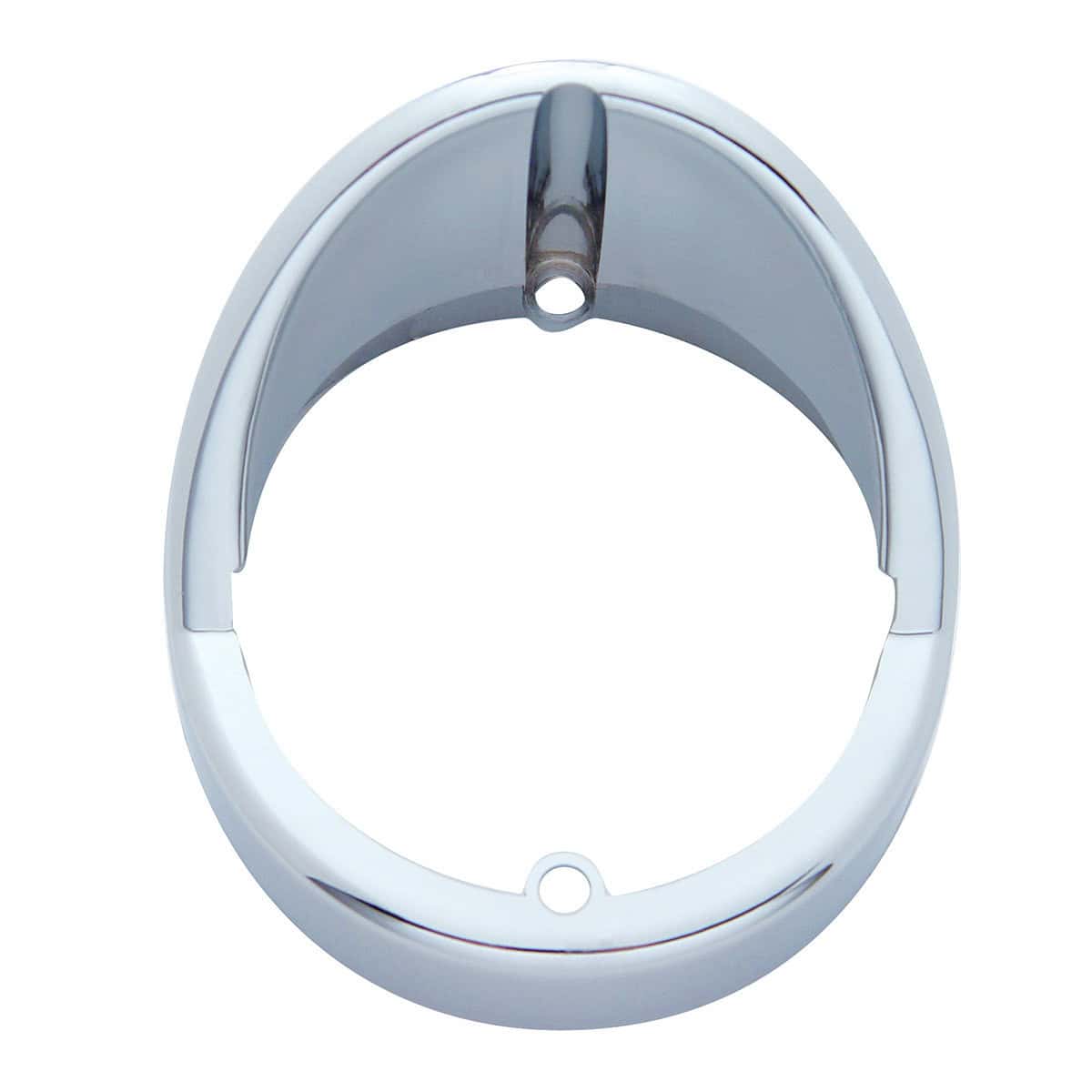Chrome Cab Light Bezel with Vertical Visor