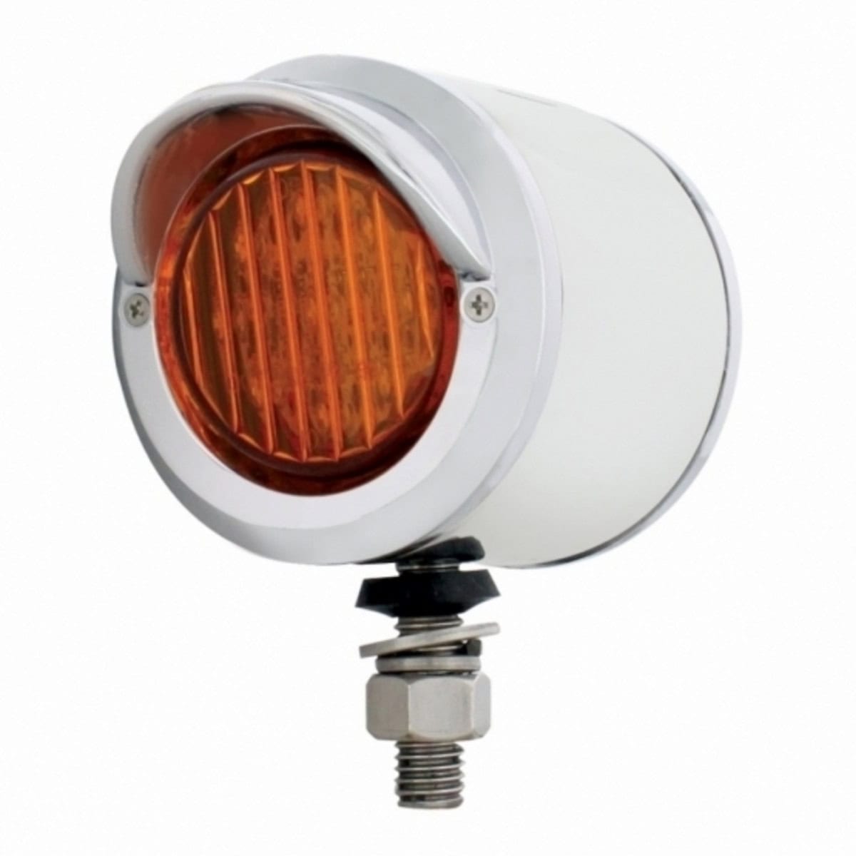 2&Quot; Stainless Steel Double Face Led Marker Light (Amber/Red) 2 2" Stainless Steel Double Face LED Marker Light (Amber/Red)