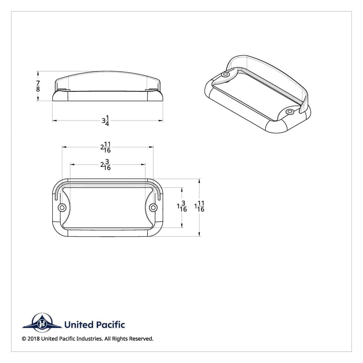 Small Rectangular Light Bezel With Visor 5 Small Rectangular Light Bezel With Visor