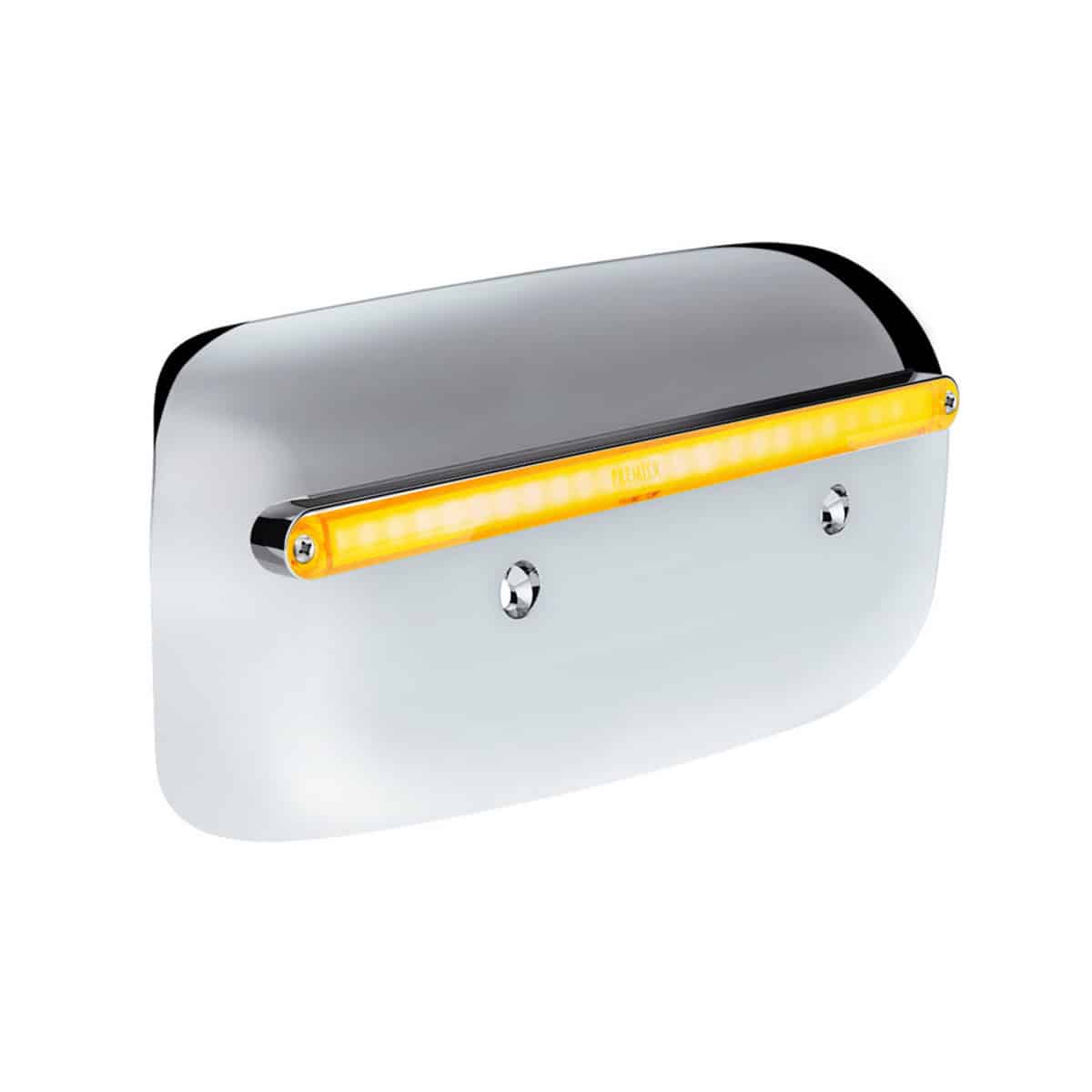 24 LED GloLight Rear Headlight Housing Cover For 2008–2023 Peterbilt 389 – Amber LED/Lens
