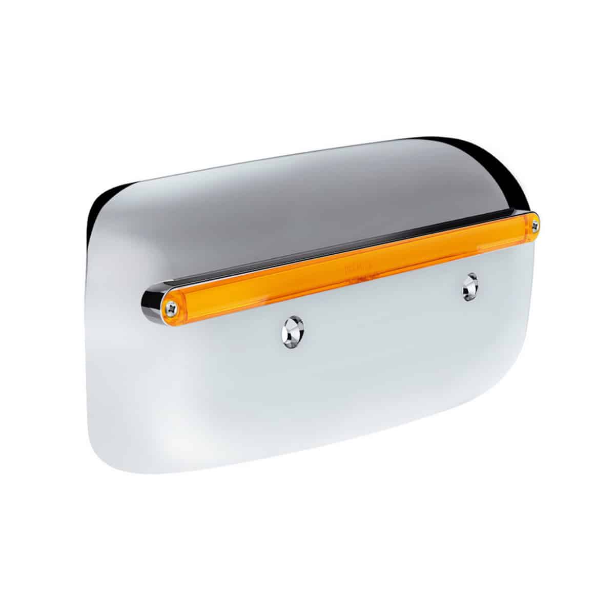 24 LED GloLight Rear Headlight Housing Cover For 2008–2023 Peterbilt 389 – Amber LED/Lens