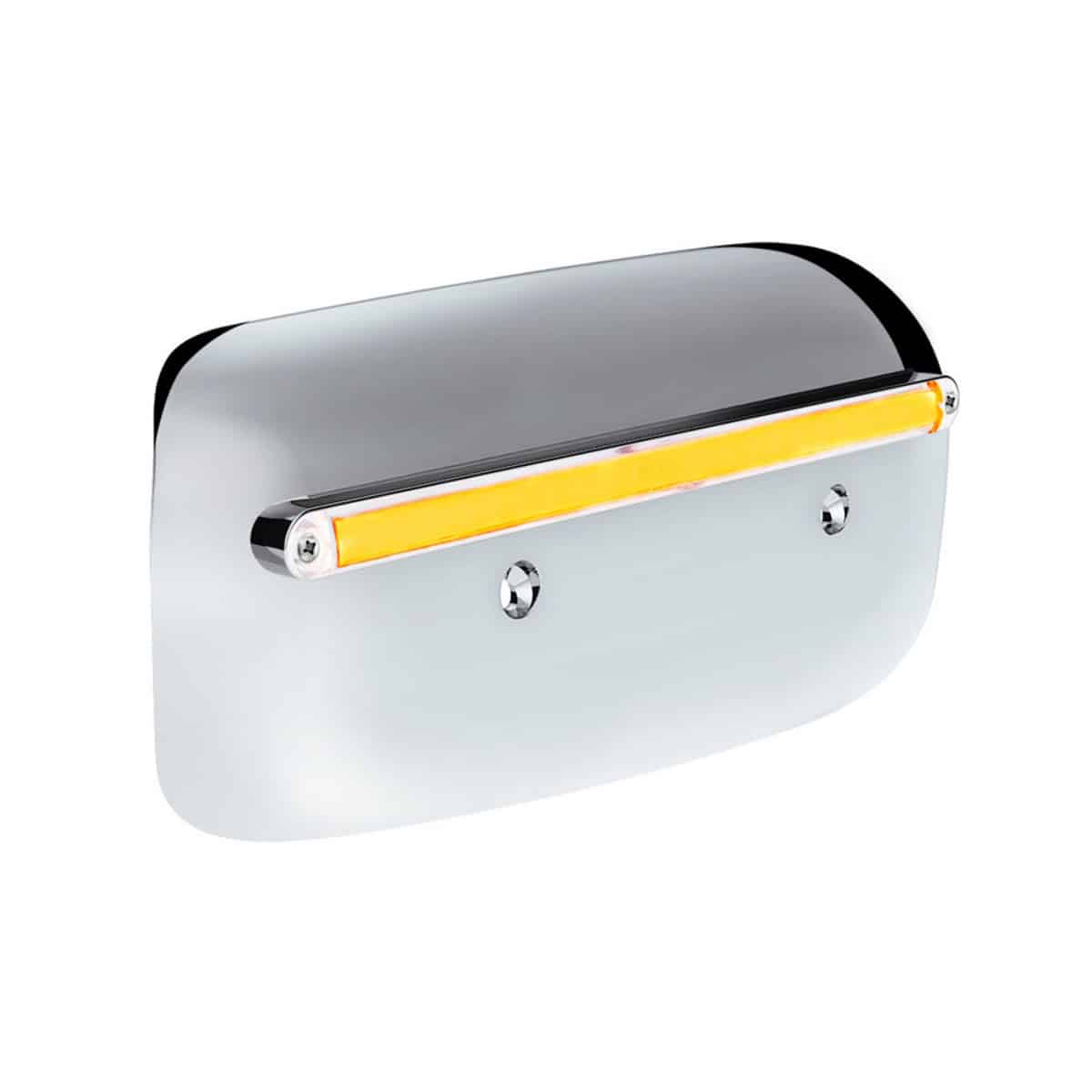 24 LED GloLight Rear Headlight Housing Cover For 2008–2023 Peterbilt 389 – Amber LED / Clear Lens